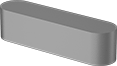 Image of Product. Front orientation. Machine Keys. Rounded Machine Keys.