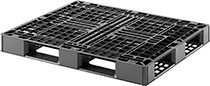 Image of Product. Front orientation. Pallets. Stackable Plastic Pallets, Vented Surface, Style A.