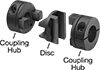 Clamping High-Parallel-Misalignment Flexible Shaft Couplings
