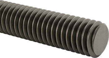 Image of Product. Front orientation. Low-Strength Steel Threaded Rod, 3/8"-16 Thread Size, 8 Feet Long.