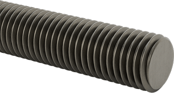 Image of Product. Front orientation. Low-Strength Steel Threaded Rod, 5/16"-24 Thread Size, 6 Feet Long.