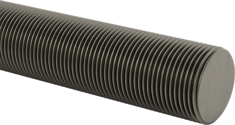 Image of Product. Front orientation. Low-Strength Steel Threaded Rod, 1-1/4"-12 Thread Size, 6 Feet Long.