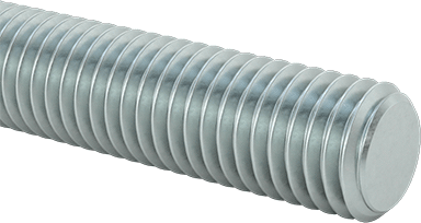 Image of Product. Front orientation. Low-Strength Zinc-Plated Steel Threaded Rod, 5/8"-11 Thread Size, 6 Feet Long.
