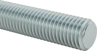 Image of Product. Front orientation. Low-Strength Zinc-Plated Steel Threaded Rod, 3/4"-10 Thread Size, 6 Feet Long.