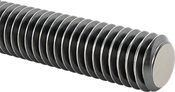 Image of Product. Front orientation. 18-8 Stainless Steel Threaded Rod, 3/8"-16 Thread Size, 6 Feet Long.