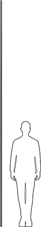 Image of Product. Side1 orientation. Contains SizingReference. 18-8 Stainless Steel Threaded Rod, 1-1/4"-7 Thread Size, 12 Feet Long.