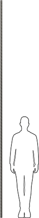 Image of Product. Side1 orientation. Contains SizingReference. 18-8 Stainless Steel Threaded Rod, 1-1/2"-6 Thread Size, 12 Feet Long.