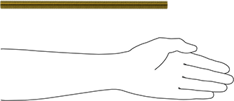 Image of Product. Side1 orientation. Contains SizingReference. Grade B7 Medium-Strength Steel Threaded Rod, Zinc Yellow-Chromate Plated, M16 x 2 mm Thread Size, 300 mm Long.