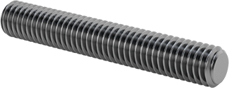 Image of Product. Front orientation. Grade B7 Medium-Strength Steel Threaded Rod, 10-32 Thread Size, 1-1/4" Long.