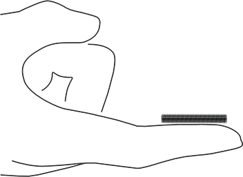 Image of Product. Side1 orientation. Contains SizingReference. Grade B7 Medium-Strength Steel Threaded Rod, 10-32 Thread Size, 1-1/4" Long.