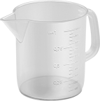 Image of Product. Front orientation. Beakers. Plastic Beakers, Polypropylene, Style D.