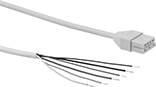 Image of Product. Front orientation. Power Cords. Quick-Connect Ceiling and Wall Strip Lights, Power Cords with Wire Leads, For Style A.