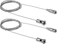 Image of Product. Front orientation. Light Hangers. Quick-Connect Ceiling and Wall Strip Lights, Suspension Hardware.