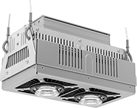 Image of Product. Style C. Front orientation. Ceiling and Wall Lights. High-Temperature Linear Bay Lights, Wet Environments—Suspension Mount, LED, Style C.