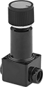 Image of Product. Front orientation. Pressure-Regulating Valves. Panel-Mount Back-Pressure-Regulating Valves for Air and Inert Gas.