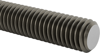 Image of Product. Front orientation. Class 8.8 Medium-Strength Steel Threaded Rod, M5 x 0.8 mm Thread Size, 1 M Long.