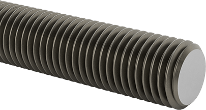 Image of Product. Front orientation. Class 8.8 Medium-Strength Steel Threaded Rod, M20 x 2.5 mm Thread Size, 1 M Long.