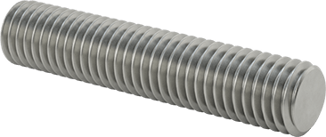 Image of Product. Front orientation. Class 8.8 Medium-Strength Steel Threaded Rod, M10 x 1.5 mm Thread Size, 50 mm Long.