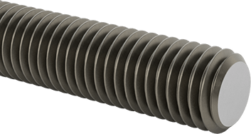 Image of Product. Front orientation. Class 8.8 Medium-Strength Steel Threaded Rod, M10 x 1.5 mm Thread Size, 100 mm Long.