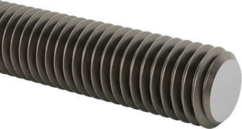 Image of Product. Front orientation. Class 8.8 Medium-Strength Steel Threaded Rod, M10 x 1.5 mm Thread Size, 200 mm Long.