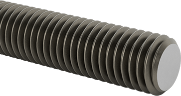 Image of Product. Front orientation. Class 8.8 Medium-Strength Steel Threaded Rod, M12 x 1.75 mm Thread Size, 2 M Long.