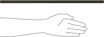 Image of Product. Side1 orientation. Contains SizingReference. Class 8.8 Medium-Strength Steel Threaded Rod, M16 x 2 mm Thread Size, 500 mm Long.