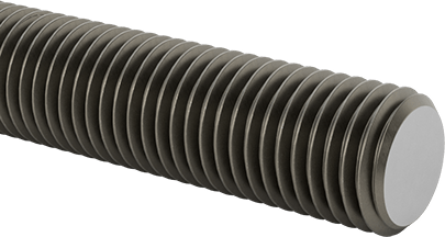 Image of Product. Front orientation. Class 8.8 Medium-Strength Steel Threaded Rod, M20 x 2.5 mm Thread Size, 2 M Long.