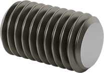 Image of Product. Front orientation. Class 8.8 Medium-Strength Steel Threaded Rod, M10 x 1.5 mm Thread Size, 16 mm Long.