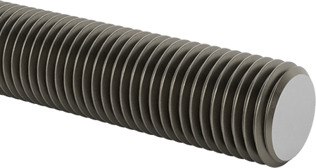 Image of Product. Front orientation. Class 8.8 Medium-Strength Steel Threaded Rod, M30 x 3.5 mm Thread Size, 500 mm Long.