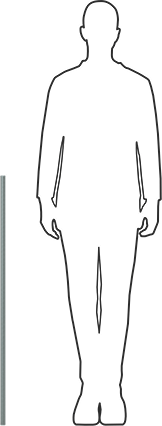 Image of Product. Side1 orientation. Contains SizingReference. Medium-Strength Threaded Rod, Class 8.8 Zinc-Plated Steel, M22 x 2.5 mm Thread, 1 M Long.