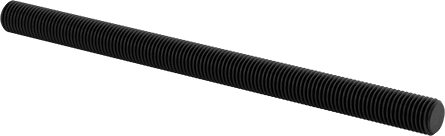Image of Product. Front orientation. Medium-Strength Threaded Rod, M20 x 2.5 mm Thread Size, 300 mm Long.