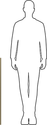Image of Product. Side1 orientation. Contains SizingReference. Grade B7 Medium-Strength Steel Threaded Rod, Zinc Yellow-Chromate Plated, 5/8"-11 Thread Size, 3 Feet Long.