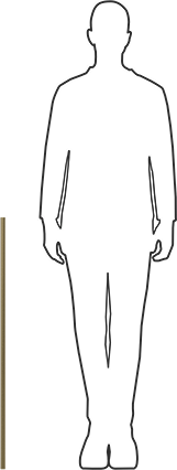 Image of Product. Side1 orientation. Contains SizingReference. Grade B7 Medium-Strength Steel Threaded Rod, Zinc Yellow-Chromate Plated, 3/4"-16 Thread Size, 3 Feet Long.