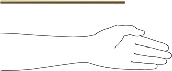 Image of Product. Side1 orientation. Contains SizingReference. Grade B7 Medium-Strength Steel Threaded Rod, Zinc Yellow-Chromate Plated, 3/8"-24 Thread Size, 1 Foot Long.