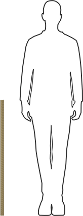 Image of Product. Side1 orientation. Contains SizingReference. Grade B7 Medium-Strength Steel Threaded Rod, Zinc Yellow-Chromate Plated, 1-1/4"-12 Thread Size, 3 Feet Long.