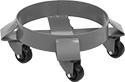Image of Product. Style C. Front orientation. Drum Dollies. Stable-Ride Drum Dollies, Painted Steel Body, Smooth Platform—Lipped, Style C.