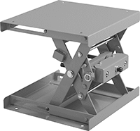Image of Product. Front orientation. Lift Tables. Bench-Top Hand-Crank Stationary Lift Tables.