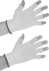 Image of Product. Front orientation. Gloves. Open-Finger Work Gloves, Kevlar Fabric.