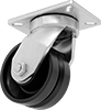 Extra-High-Capacity V-Groove Track Casters with Metal Wheels
