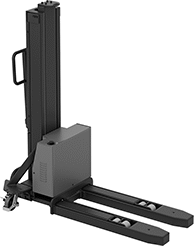 Image of Product. Back orientation. Lift Trucks. Self-Lifting Battery-Operated Lift Trucks with Forks.