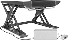 Image of Product. Front orientation. Lift Tables. Floor-Load Electric Stationary Lift Tables for Pallets, Style B.