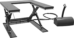 Image of Product. Front orientation. Lift Tables. Floor-Load Electric Stationary Lift Tables for Pallets, Style A.