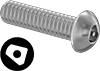 Tamper-Resistant Asymmetrical Drive Button Head Screws