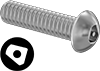 Tamper-Resistant Asymmetrical Drive Rounded Head Screws