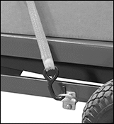 Image of Product. Tie-Down Ring. Side1 orientation. ZoomedIn view. Lift Tables. Foot-Operated Rolling Lift Tables for Rough Terrain.