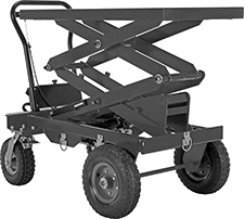 Image of Product. Front orientation. Lift Tables. Foot-Operated Rolling Lift Tables for Rough Terrain.