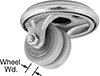 Low-Profile Casters with Polyurethane Wheels