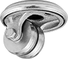 Low-Profile Casters with Metal Wheels