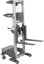Image of Product. Front orientation. Lift Trucks. Manual Lift Trucks with Forks, Counterbalanced Base.