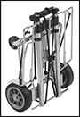 Image of Product. Shown Folded. Front orientation. Contains Border. Hand Trucks. Stable-Ride Folding Hand Trucks.